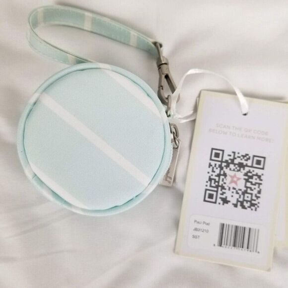 JuJuBe Summer Stripe Be Quick Paci Pod Bundle Bag Clutch Beach Goers Lining NEW - Picture 8 of 10